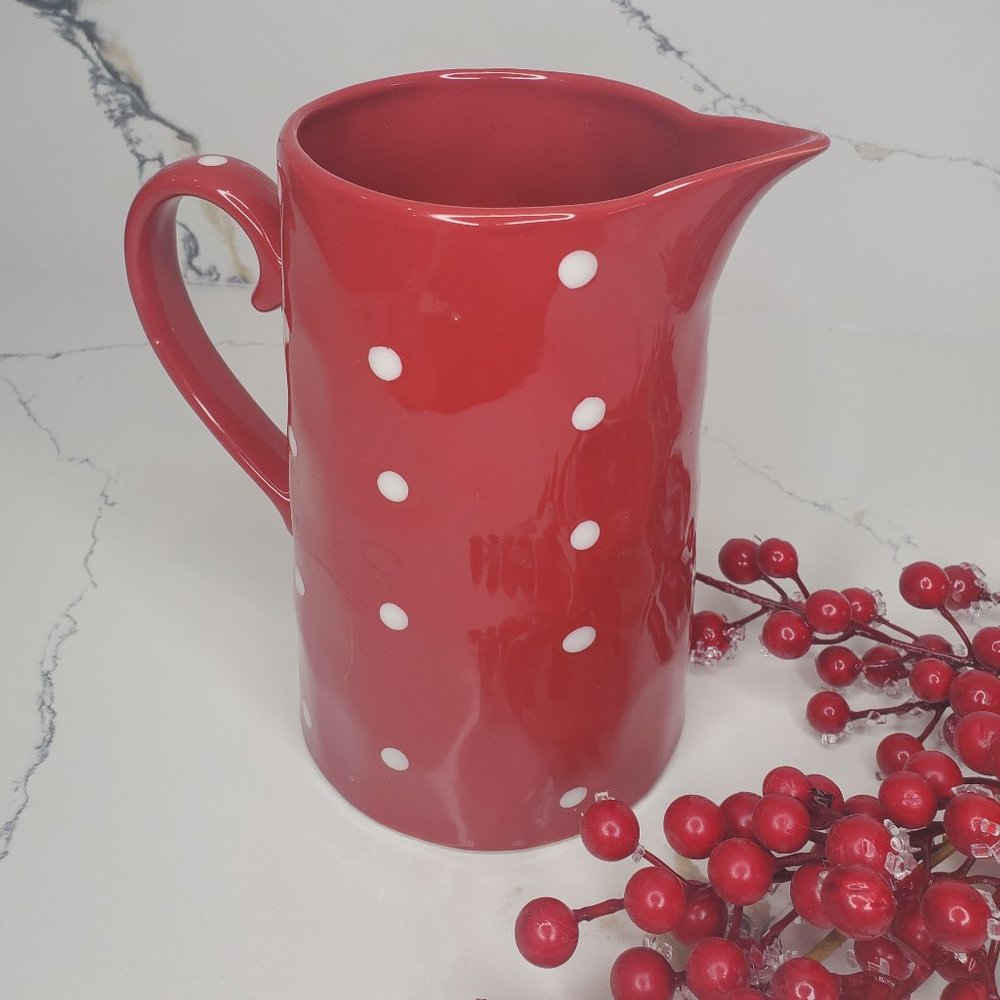 Festive Polka Dot Pitcher